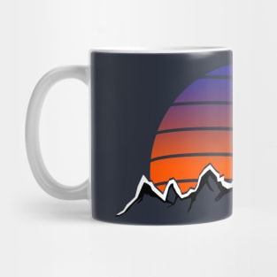 Mountain Sunset Vista Design Mug